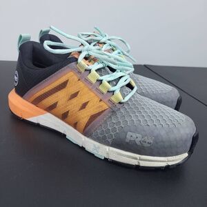 Timberland Pro Womens Radius Composite Safety Toe Shoes Size 6 Orange Grey Work
